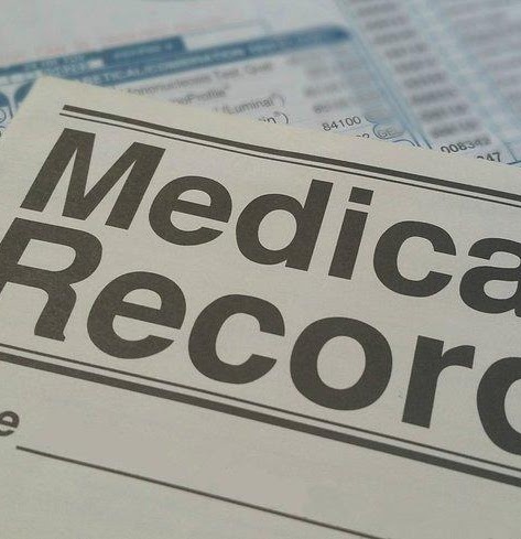 Medical records paperwork